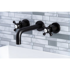 Wall Mount Bathroom Faucet, Metropolitan, Double Handle in Oil Rubbed Bronze