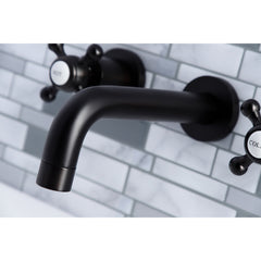 Wall Mount Bathroom Faucet, Metropolitan, Double Handle in Oil Rubbed Bronze