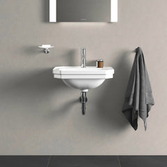 Wall Mount Bathroom Sink, 1930 Series, Ceramic, 20 Inch, Overflow, White