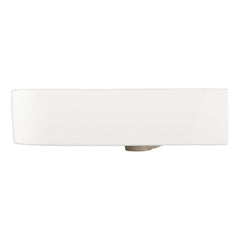 Wall Mount Bathroom Sink, Burleson, Rectangular with Overflow in White