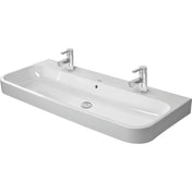 Wall Mount Bathroom Sink, Happy D.2, Rectangular, Ceramic, White