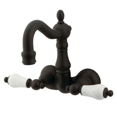 Wall Mount Clawfoot Tub Faucet, Heirloom, Two-Handle 2-Hole in Oil Rubbed Bronze