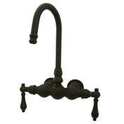 Wall Mount Clawfoot Tub Faucet, Heirloom, Two Handle in Oil Rubbed Bronze