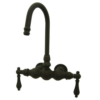 Wall Mount Clawfoot Tub Faucet, Heirloom, Two Handle in Oil Rubbed Bronze