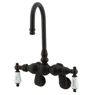 Wall Mount Clawfoot Tub Faucet, Heirloom, Two-Handle in Oil Rubbed Bronze