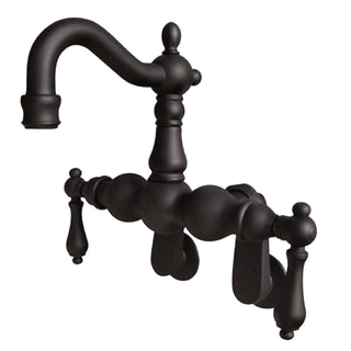 Wall Mount Clawfoot Tub Faucet, Heirloom, Two-Handle in Oil Rubbed Bronze