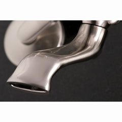 Wall Mount Clawfoot Tub Faucet, Heirloom, Two-Handle with Hand Shower in Brushed Nickel
