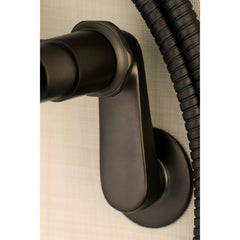 Wall Mount Clawfoot Tub Faucet, Sona, Three-Handle with Hand Shower in Oil Rubbed Bronze