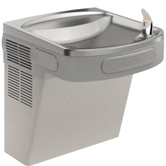 Wall Mount Drinking Fountain with Pushbar or Sensor Control in Light Gray Granite