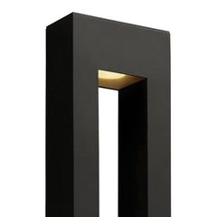 Wall Mount Lantern, 24 in H, Satin Black Aluminum with Frosted Glass