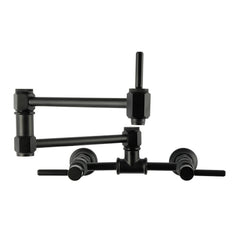 Wall Mount Pot Filler Faucet, Concord, Two-Handle in Matte Black