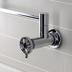 Wall Mount Pot Filler Faucet, Fuller, Two-Handle in Polished Chrome