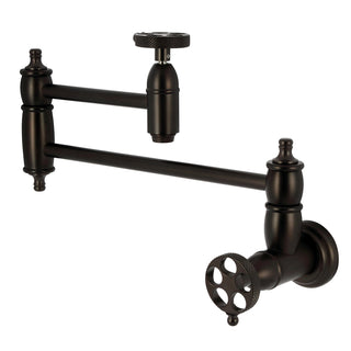 Wall Mount Pot Filler Faucet, Tulare, Two-Handle in Oil Rubbed Bronze