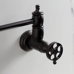 Wall Mount Pot Filler Faucet, Tulare, Two-Handle in Oil Rubbed Bronze