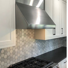 Wall Mount Range Hood, 30 Inch, Ducted, 1000 CFM, 4 Speed, Stainless Steel