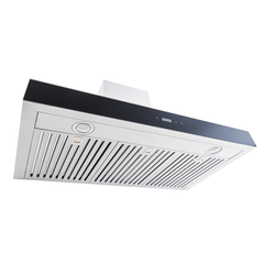 Wall Mount Range Hood, 30 Inches Wide in Brushed Stainless Steel