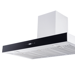 Wall Mount Range Hood, 30 Inches Wide in Brushed Stainless Steel