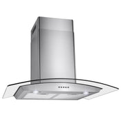 Wall Mount Range Hood, Convertible, 299 CFM, 29.3 In., Brushed Stainless Steel