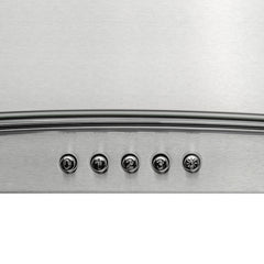 Wall Mount Range Hood, Convertible, 299 CFM, 29.3 In., Brushed Stainless Steel