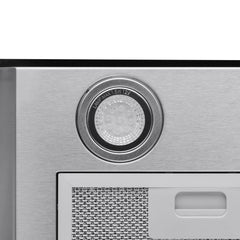 Wall Mount Range Hood, Convertible, 299 CFM, 29.3 In., Brushed Stainless Steel