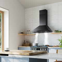 Wall Mount Range Hood, Convertible, 36 Inch, 900 CFM, Stainless Steel