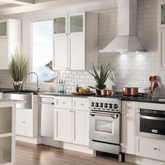Wall Mount Range Hood, Convertible Vent, Stainless Steel