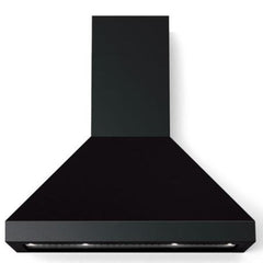 Wall Mount Range Hood, Designer, 36 Inch, 600 CFM, Matte Black