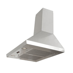 Wall Mount Range Hood, Ducted, 700 CFM, 35.75 In., Stainless Steel