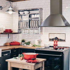 Wall Mount Range Hood, Ducted, 700 CFM, 35.75 In., Stainless Steel