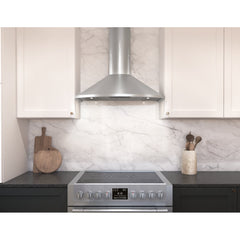 Wall Mount Range Hood, Savona, 30 in., 600 CFM, LED Lights, Stainless Steel