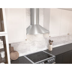 Wall Mount Range Hood, Savona, 30 in., 600 CFM, LED Lights, Stainless Steel