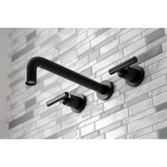 Wall Mount Roman Tub Faucet, Manhattan, Two-Handle in Oil Rubbed Bronze