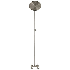 Wall Mount Shower Combo with Dual Cross Handles in Brushed Nickel