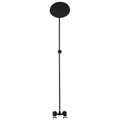 Wall Mount Shower Combo with Exposed Valve and 10 Inch Showerhead in Matte Black