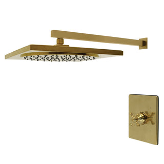 Wall Mount Shower Faucet, Metropolitan, Pressure Balanced in Brushed Brass