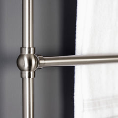 Wall Mount Towel Rack, Palatine, 36-Inch x 32-Inch, 3-Tier in Brushed Nickel