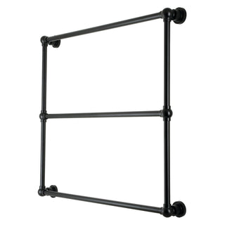 Wall Mount Towel Rack, Palatine, 36-Inch x 32-Inch 3-Tier in Matte Black