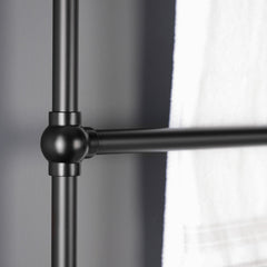 Wall Mount Towel Rack, Palatine, 36-Inch x 32-Inch 3-Tier in Matte Black