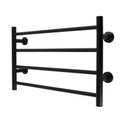 Wall Mount Towel Rack, Palatine, 4-Tier in Matte Black