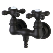 Wall Mount Tub Faucet, Heirloom, Two-Handle with 2 Holes in Oil Rubbed Bronze