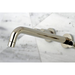 Wall Mount Tub Faucet, Kaiser, Two-Handle in Polished Nickel