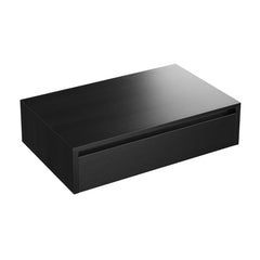 Wall-Mounted Bathroom Vanity Cabinet, Avancer, 36-Inch with 1 Drawer in Black Oak