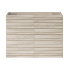 Wall-Mounted Bathroom Vanity Cabinet, Cascade, 30 Inch Without Top in White Oak