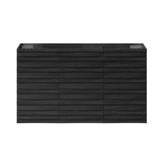 Wall-Mounted Bathroom Vanity Cabinet, Cascade, 36 in with 3 Doors in Black Oak
