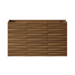 Wall-Mounted Bathroom Vanity Cabinet, Cascade, 36 in with 3 Doors in Brown Oak