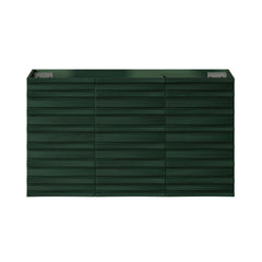 Wall-Mounted Bathroom Vanity Cabinet, Cascade, 36 In with 3 Doors in Green Oak