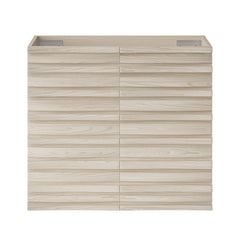 Wall-Mounted Bathroom Vanity Cabinet, Cascade, Without Top in White Oak