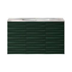Wall-Mounted Bathroom Vanity, Cascade, 36 in with Sink Top in Green Oak