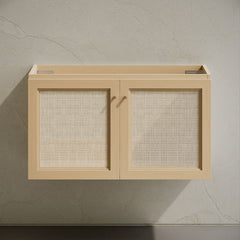 Wall-Mounted Bathroom Vanity, Classe, 36 Inch Cabinet in Natural Oak