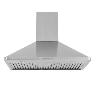 Wall Mounted Range Hood, 30 Inches Wide in Stainless Steel